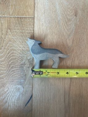 Wooden Wolf Figurine